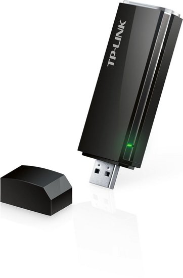 TP-Link AC1300 | Wi-Fi 5 Dual-band USB-adapter | 400 Mbps 2,4 GHz / 867 Mbps 5 GHz | USB 3.0 | Zwart