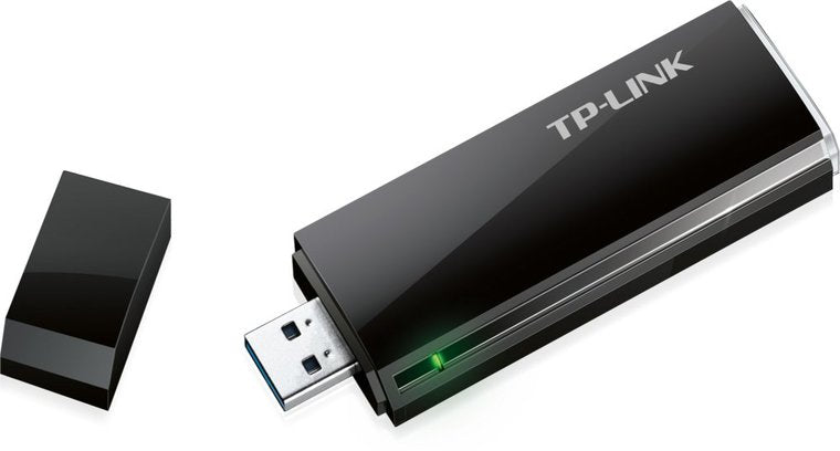 TP-Link AC1300 | Wi-Fi 5 Dual-band USB-adapter | 400 Mbps 2,4 GHz / 867 Mbps 5 GHz | USB 3.0 | Zwart