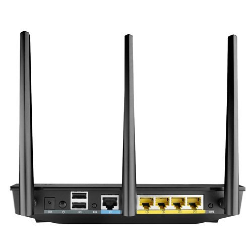 ASUS RT-AC66U Dual-band (2.4 GHz / 5 GHz) Gigabit Ethernet draadloze router