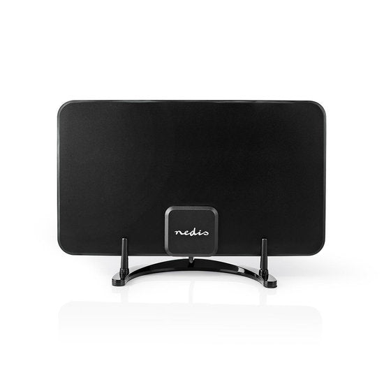 HDTV-Antenne voor Binnen | 0 - 25 km | Versterking 26 dB | FM / VHF / UHF | Zwart