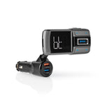 FM-Transmitter voor in de Auto | Bluetooth® | Bass Boost | microSD-Kaartsleuf | Handsfree Bellen | Spraakbediening | 3,0 A / 2,4 A