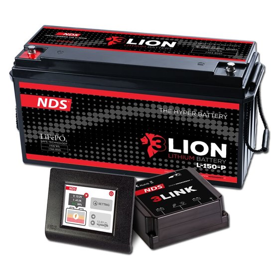 NDS 3LIONSYSTEM Lithium Accu 12V-150Ah + 3LINK 150A