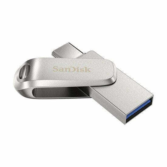 SanDisk Ultra Dual Drive | 1TB USB-C 3.2 & USB-A 3.2 Flash Drive | Roestvrijstaal