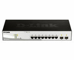 D-Link DGS-1210-10 | 10-poorts Gigabit Smart Switch | 8 RJ45 + 2 SFP | VLAN/QoS | Web/CLI-beheer