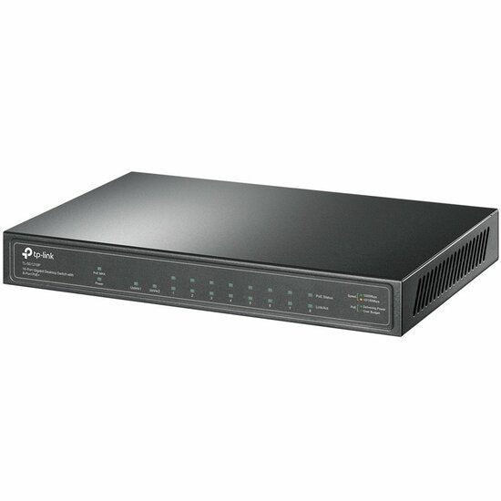 TP-Link TL-SG1210P | Unmanaged Switch | 10 Poorten | Gigabit Ethernet (10/100/1000 Mbps) | PoE | Grijs