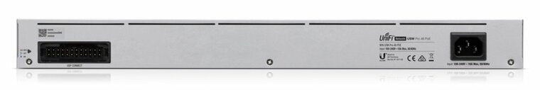 Ubiquiti UniFi USW-Pro-48-PoE Gen2 | Managed L2/L3 Switch | 48 Poorten | Gigabit Ethernet (10/100/1000 Mbps) | PoE++ | 1U Rackmount | Zilver