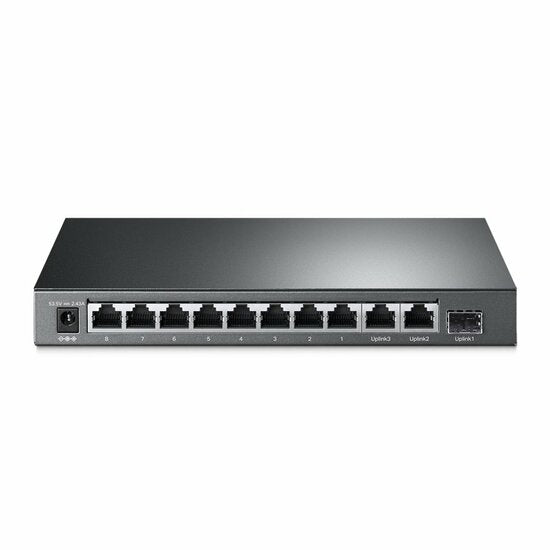 TP-Link TL-SL1311MP | 8-poorts 10/100 Mbps + 3-poorts Gigabit Desktop Switch | 8x PoE+ (124W) | Extend & Isolation Mode | Fanless