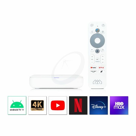 Homatics Box R 4K UHD Mediaspeler met Chromecast Android TV 11 Google Assistent