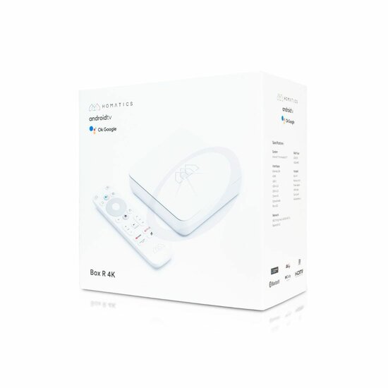 Homatics Box R 4K UHD Mediaspeler met Chromecast Android TV 11 Google Assistent