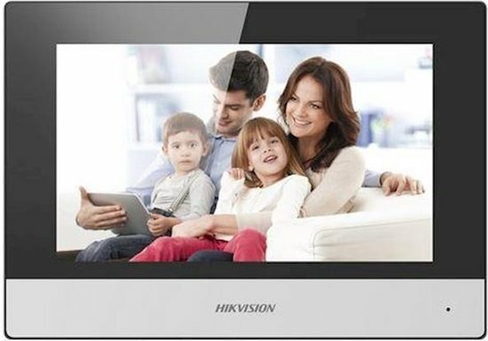 Hikvision DS-KIS602 IP Video intercom kit, 1 drukknop, 2 MP HD video, 7" touch screen binnenstation