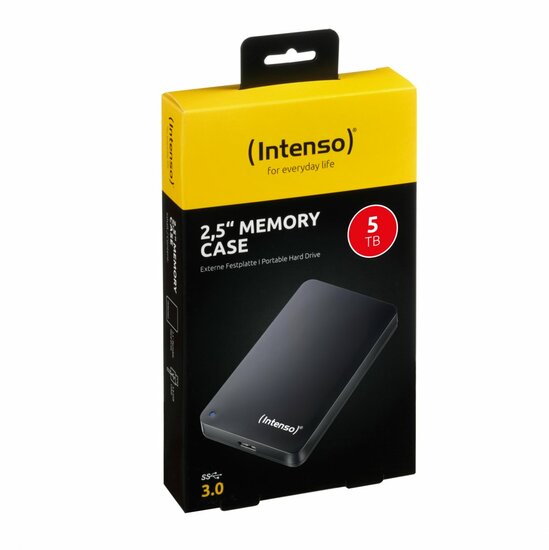 Intenso Memory Case Externe Harde Schijf | 5TB | USB 3.2 | Zwart