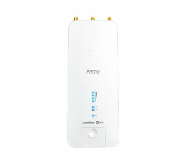 Ubiquiti airMAX Rocket Prism 5AC Gen 2 | WiFi 5 Outdoor Access Point | 500 Mbit/s | Passief PoE (injector meegeleverd) | Inclusief Mastmontagebeugel