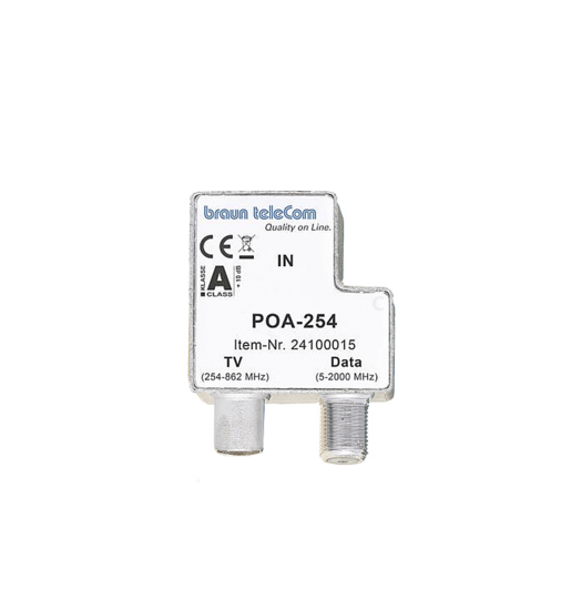 Braun Telecom POA 254 TV TV-DATA splitter (IEC/F)