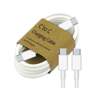 GrabNGo Laadkabel USB-C ->USB-C - 1mtr - wit