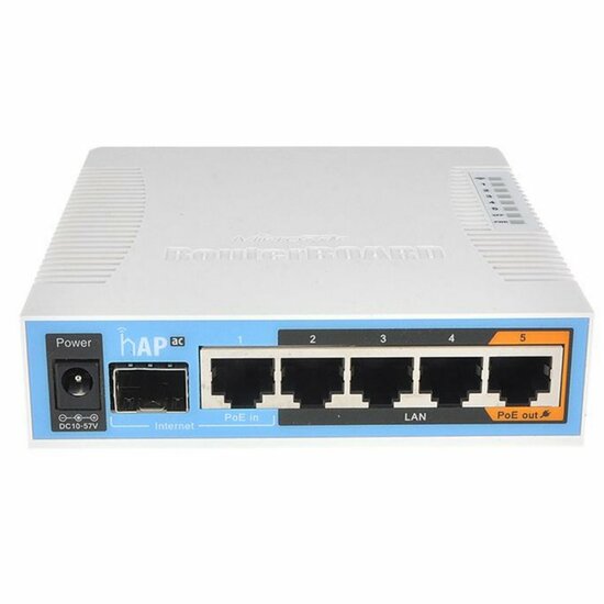 MikroTik hAP ac3 LTE6 Kit | WiFi 5 + 4G | 500 Mbit/s | Voedingsadapter inbegrepen