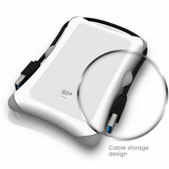 Silicon Power Rugged Armor Externe Harde Schijf | 1TB | USB 3.2 | Wit