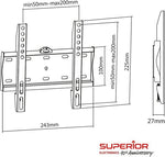 Superior TV Muurbeugel 23-42 inch Vast
