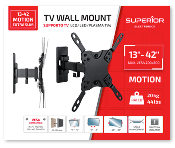 Superior TV Muurbeugel 13-42 inch Draaibaar