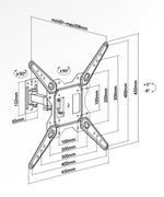 Superior TV Muurbeugel  – 23-55 inch Draaibaar