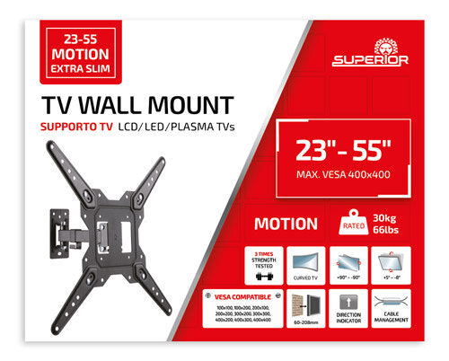 Superior TV Muurbeugel  – 23-55 inch Draaibaar