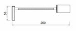 Travelleds opb spot Ch flex led 5K 260mm opaal switch