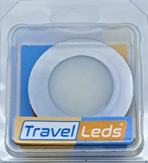 Travelleds inb spot Ch 70mm 6+6 Leds 3K+6K schroef