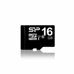 Silicon Power Elite | MicroSDHC | 16GB | Class 10 | UHS-I U1 | Inclusief SD-adapter | Zwart