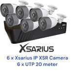 Xsarius XSR-6 Beveiligingscamera Set 6 POE Smart AI IP camera - 4MP Full HD 1080p