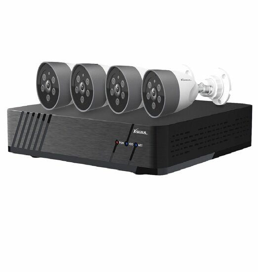 Xsarius XSR-4 Beveiligingscamera Set 4 POE Smart AI IP camera - 4MP Full HD 1080p