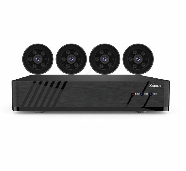 Xsarius XSR-4 Beveiligingscamera Set 4 POE Smart AI IP camera - 4MP Full HD 1080p