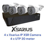Xsarius XSR-4 Beveiligingscamera Set 4 POE Smart AI IP camera - 4MP Full HD 1080p
