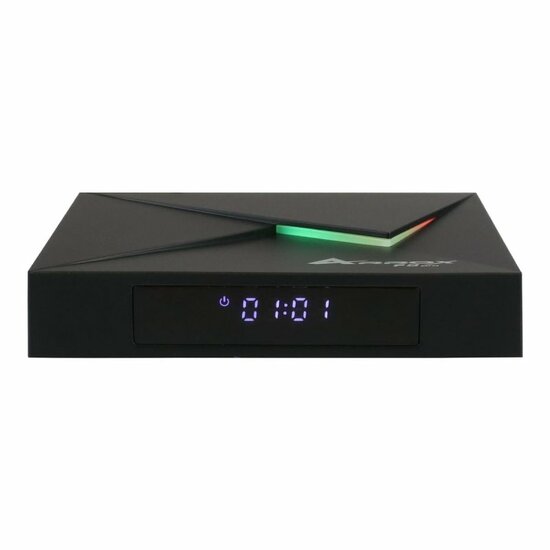 Arrox F9 Pro 8K UHD Android 9.0 IP-Receiver (2.4/5GHz Dual-WiFi, LAN, USB 3.0, MicroSD, Zwart)