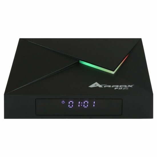 Arrox F9 Pro 8K UHD Android 9.0 IP-Receiver (2.4/5GHz Dual-WiFi, LAN, USB 3.0, MicroSD, Zwart)