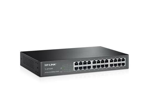 TL-SF1024D | 24-poorts 10/100Mbps Unmanaged Switch | Auto MDI/MDIX | Energie-efficiënt | Rack-monteerbaar | Returned