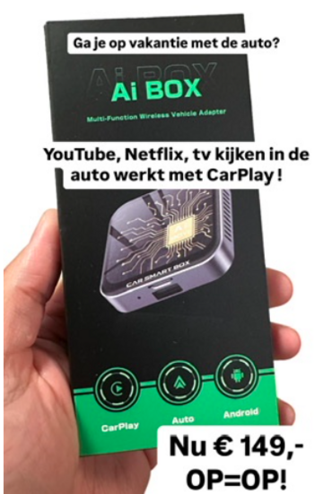 CarPlay Ai Box Lite | Wireless Carplay & Android Auto adapter, YouTube & Netflix