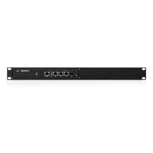 Ubiquiti EdgeRouter 4 | Bedrade Gigabit WAN Router | 3× GbE + 1× SFP | 4 Core 1 GHz | 1 GB RAM | Fanless