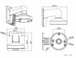 Hikvision DS-1272ZJ-120 - Camera houder wand wit