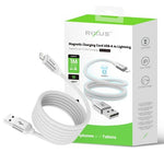 Rixus RXUC59AL Magnetic Charging Cord USB-A To Lightning 100CM 10W White