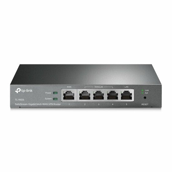 TP-Link TL-R605 | SafeStream Gigabit Multi-WAN Bedrade VPN-RouterTP-Link TL‑R605 | SafeStream Gigabit Multi‑WAN VPN Router | Omada SDN | Geen WiFi