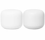 Google Nest Wifi (2‑pack) | Wifi 5 | Mesh Wifi-systeem | Gigabit Ethernet | Dual-band (2,4 GHz / 5 GHz) | ~2200 Mbit/s
