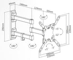 Superior 13-42 Full Motion Extra Slim - TV muurbeugel