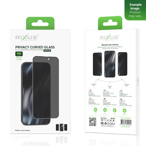 iPhone 15 Pro Max Rixus Tempered Glass Privacy