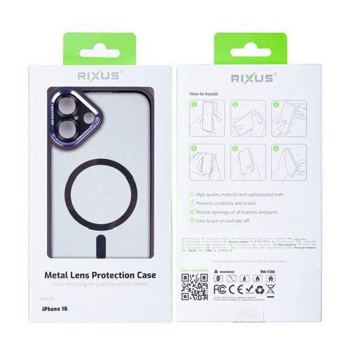 iPhone 15 Rixus Classic 04 Case With MagSafe Purple
