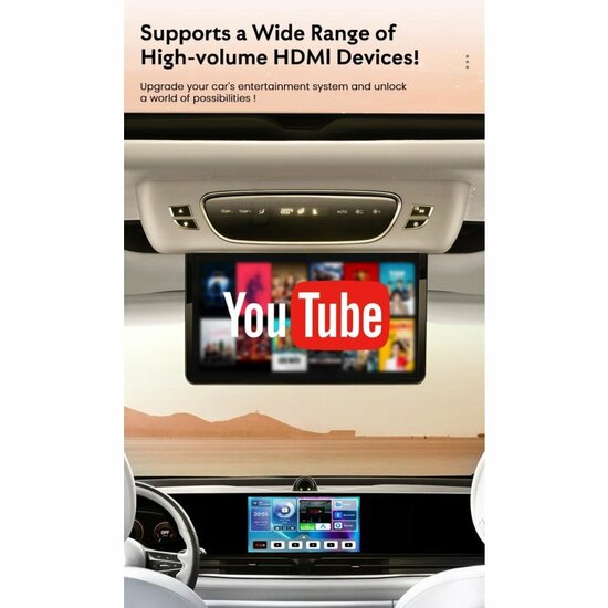 Mutant Provip Box – Draadloze CarPlay- en Android Auto-adapter met HDMI voor entertainment in de auto