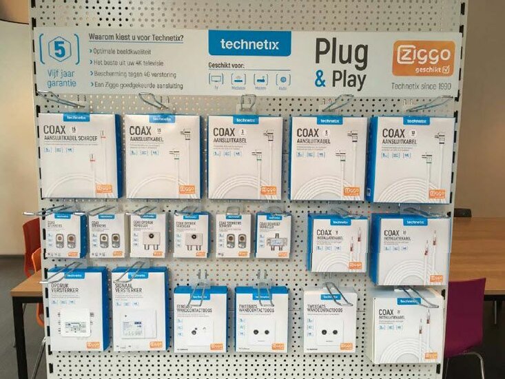 Technetix RLA++21-3-S SHOP CATV IEC coaxkabel 3mtr. Ziggo