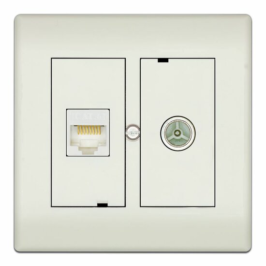 Technetix CL50-COMBI-SHOP TV + RJ45 WCD Einddoos