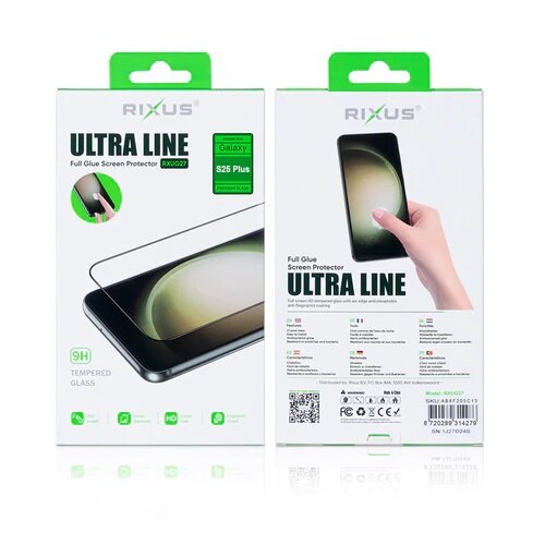 Samsung Galaxy S25 Plus S936B Rixus Clear HD Ultra Line Tempered Glass