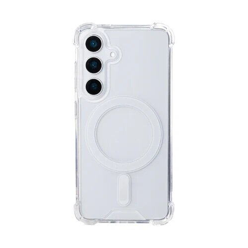 Samsung Galaxy S25 S931B Rixus Anti-Burst Case With MagSafe Transparent