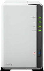 Synology DiskStation DS220J NAS 6TB | 2 Drive Bays | Inclusief 2 x 3TB HDD | 1x Gigabit Ethernet | Wit