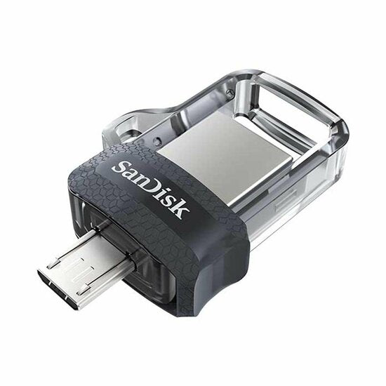 Hama 173385 | 64GB USB Flash Drive | USB Type-A / Micro-USB | Zwart, Transparant